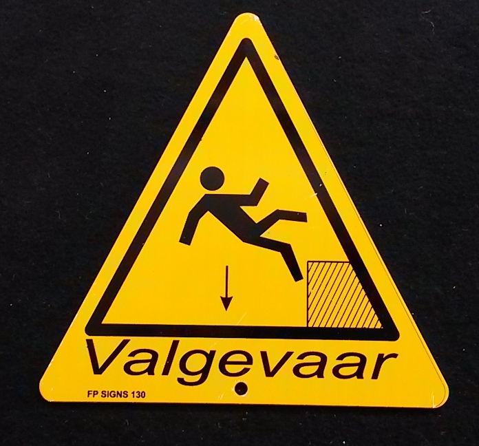 Pictogram valgevaar zonder voetje
